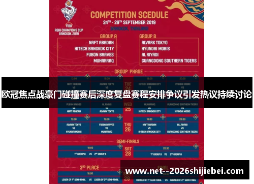 欧冠焦点战豪门碰撞赛后深度复盘赛程安排争议引发热议持续讨论